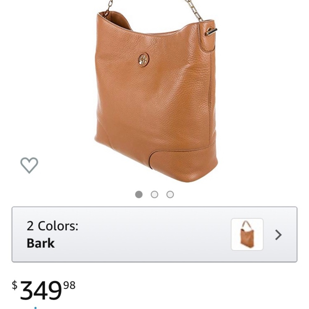 Tory Burch Whipstitch Hobo Bag color Bark